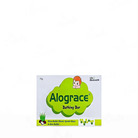 Alograce Mild & Gentle Cleansing Baby Bathing Bar 75gm x 3 - Image 3