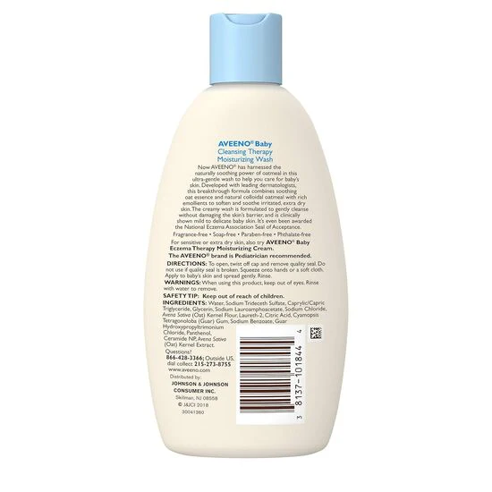 Aveeno Baby Cleansing Therapy Moisturizing Wash 236ml - Image 11