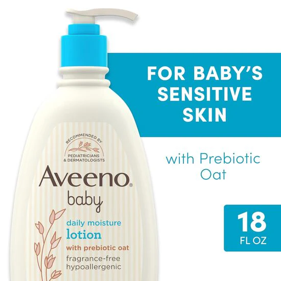 Aveeno Baby Daily Moisture Lotion, - Image 8