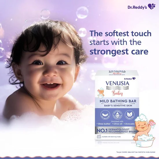 Venusia Baby Mild Bathing Bar, - Image 4