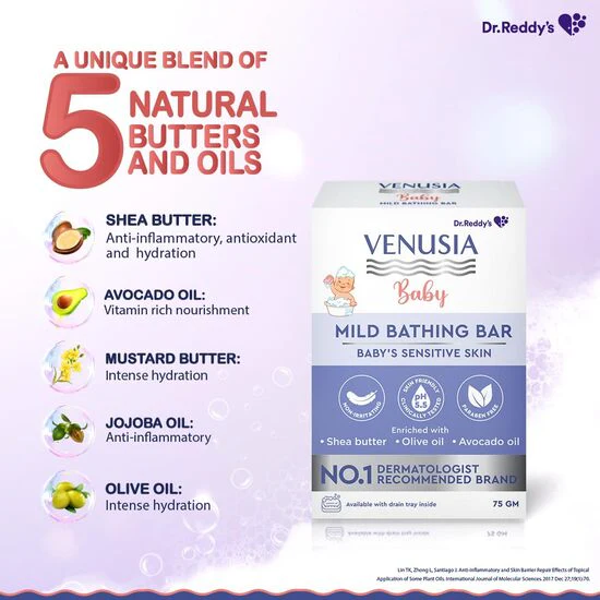 Venusia Baby Mild Bathing Bar, - Image 8