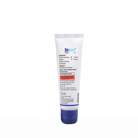 ZitMoist Gel For Acne Prone Skin 50gm, - Image 4